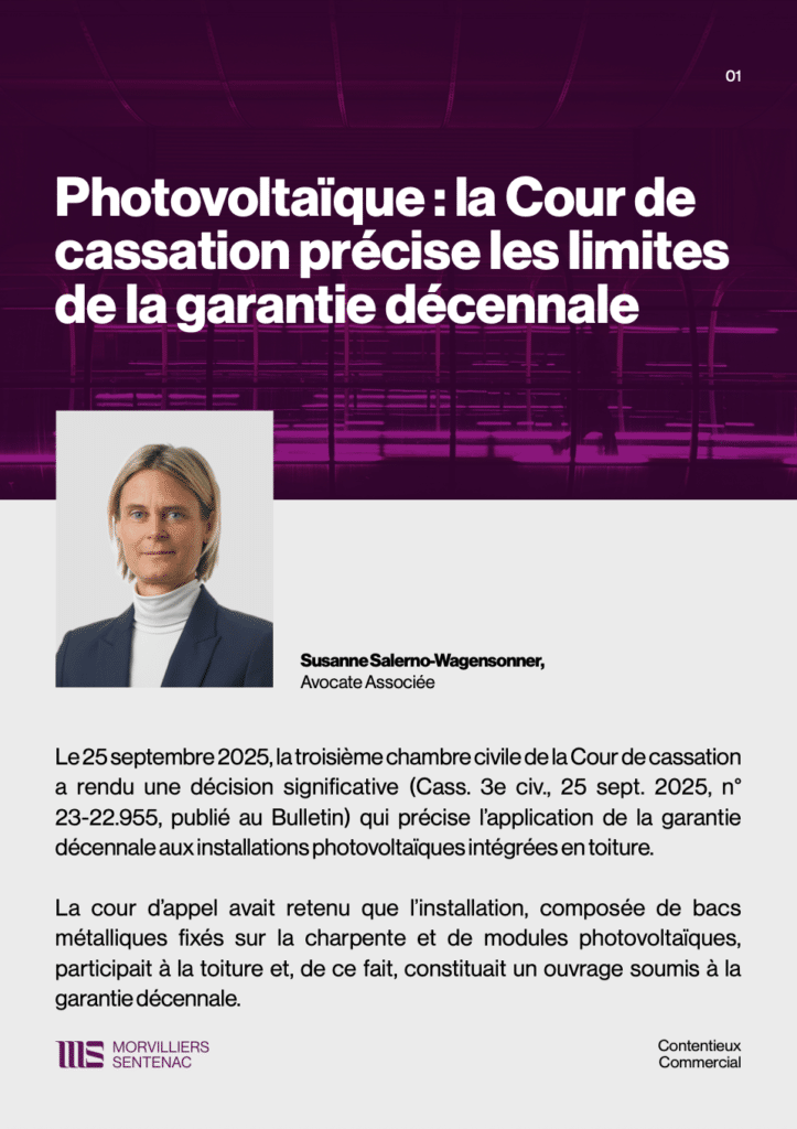 Illustration d'un article sur la garantie décennale par le cabinet Morvilliers Sentenac